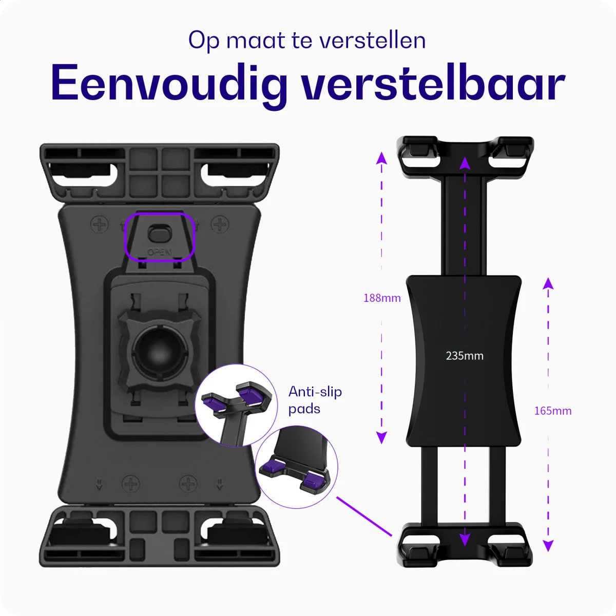 Buddi TabWay Houder voor Tablet / iPad Auto Ventilatierooster met Klem afbeelding 4