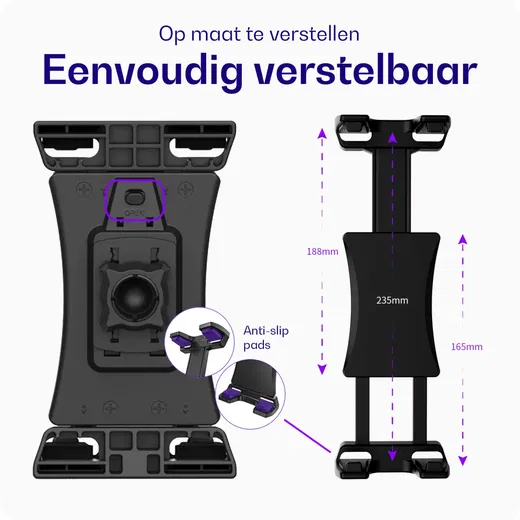 Buddi TabWay Houder voor Tablet / iPad Auto Ventilatierooster met Klem afbeelding 4