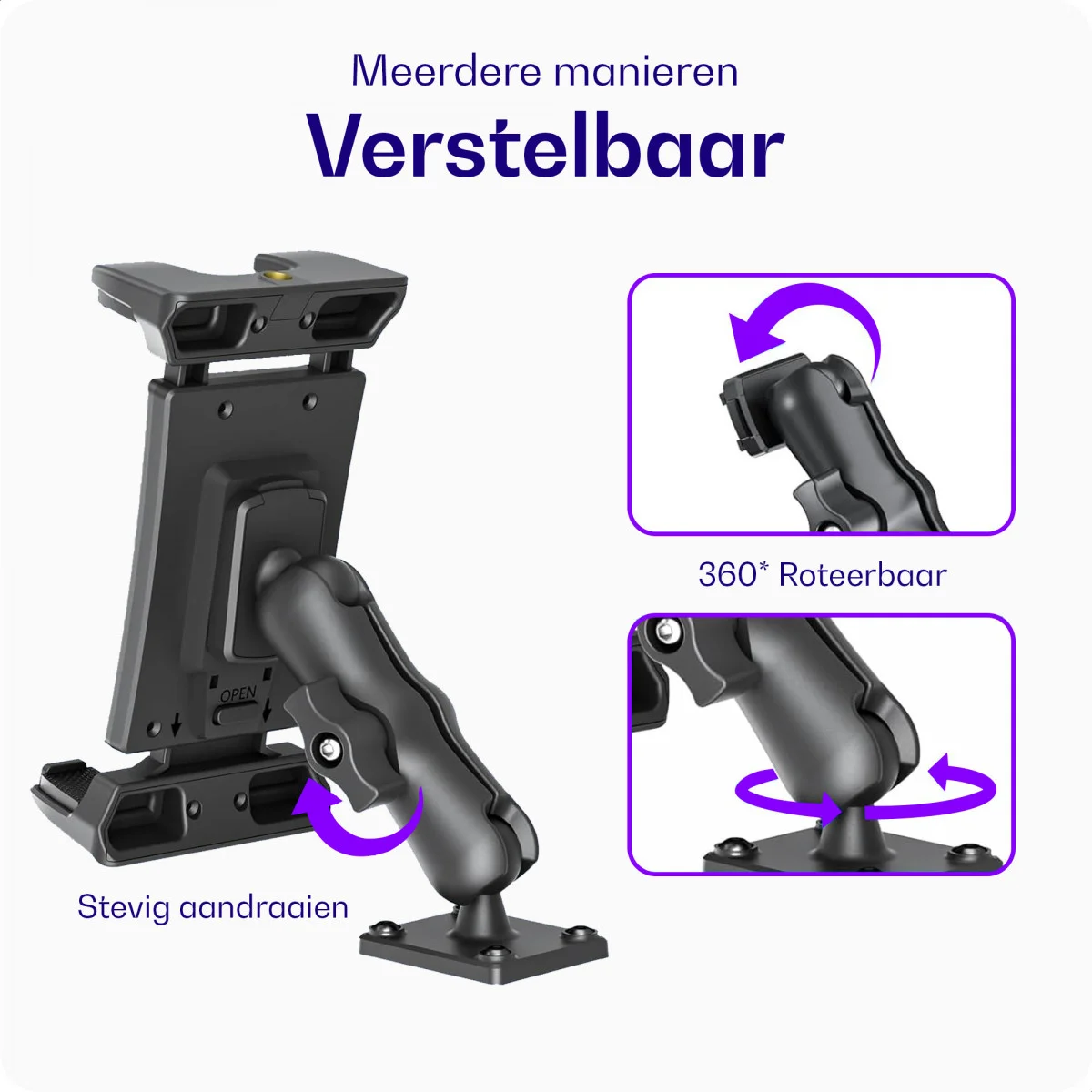 Buddi Tab Houder voor Tablet / Smartphone Muur met Schroefbevestiging afbeelding 2