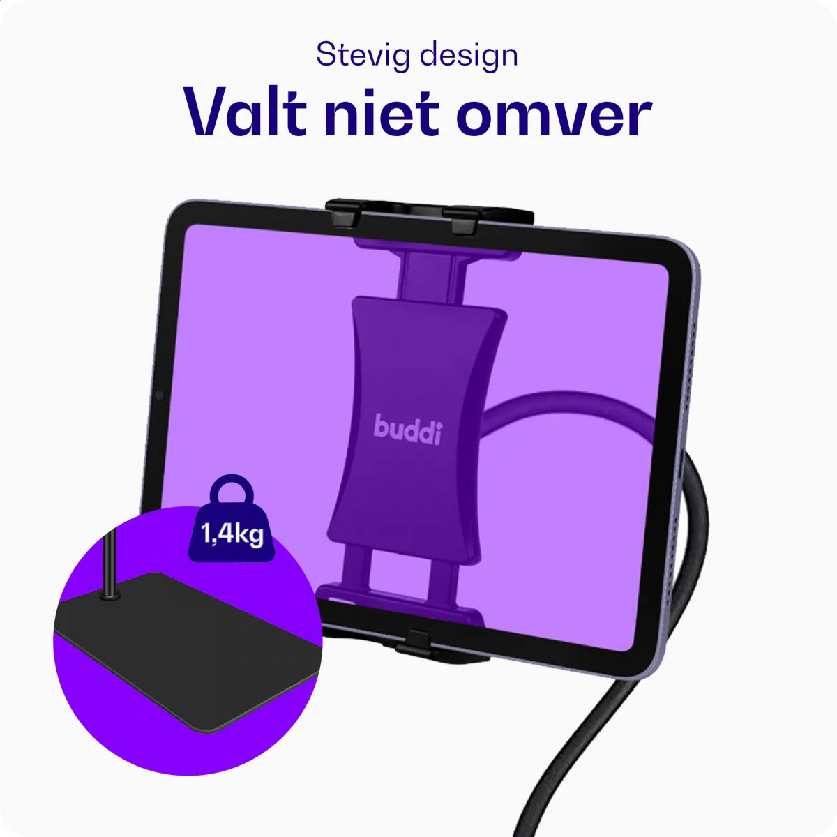 Buddi Tab Houder voor Tablet / iPad / Smartphone Statief Lessenaar afbeelding 3