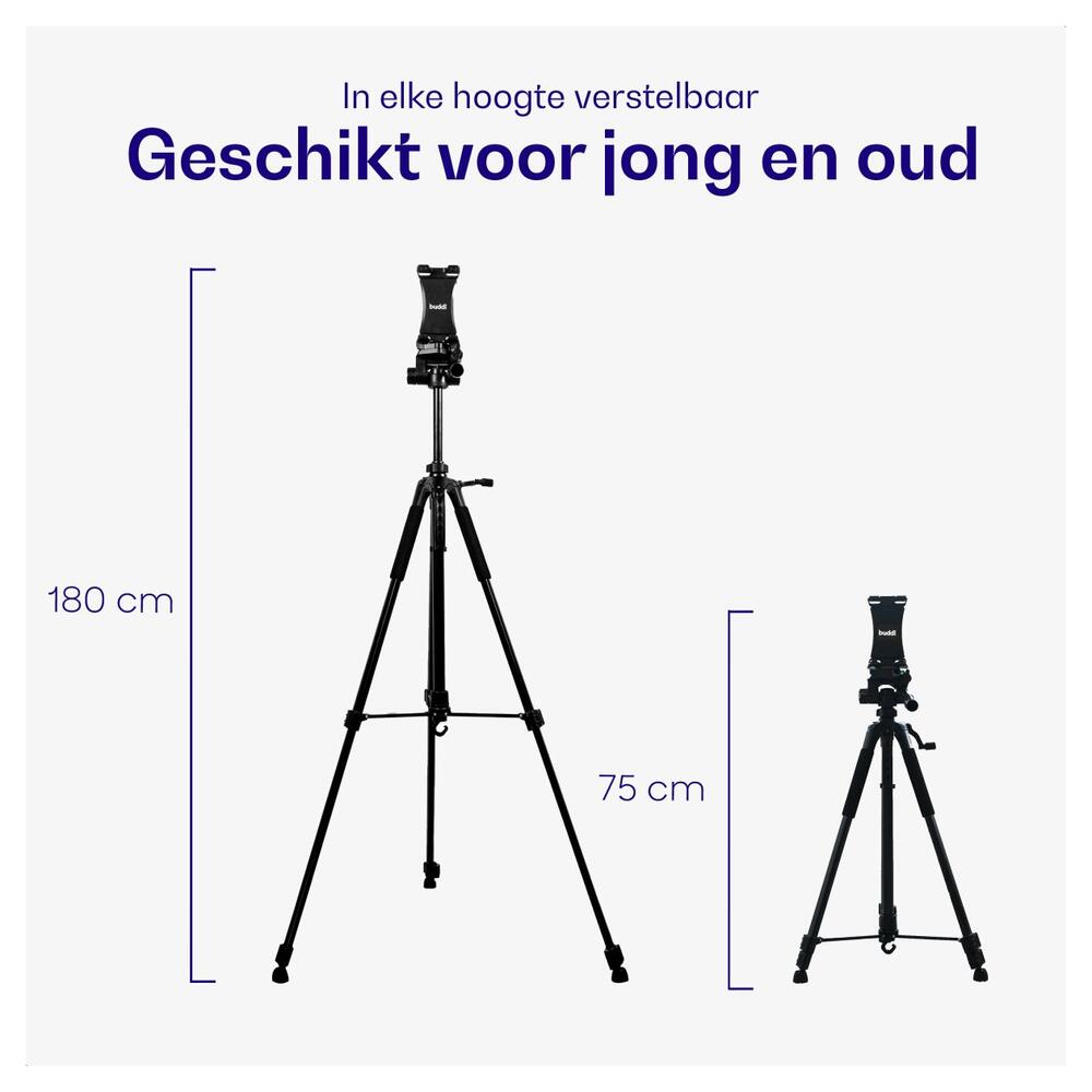 Buddi Tab Houder voor Tablet / iPad Tripod Statief Lessenaar afbeelding 6
