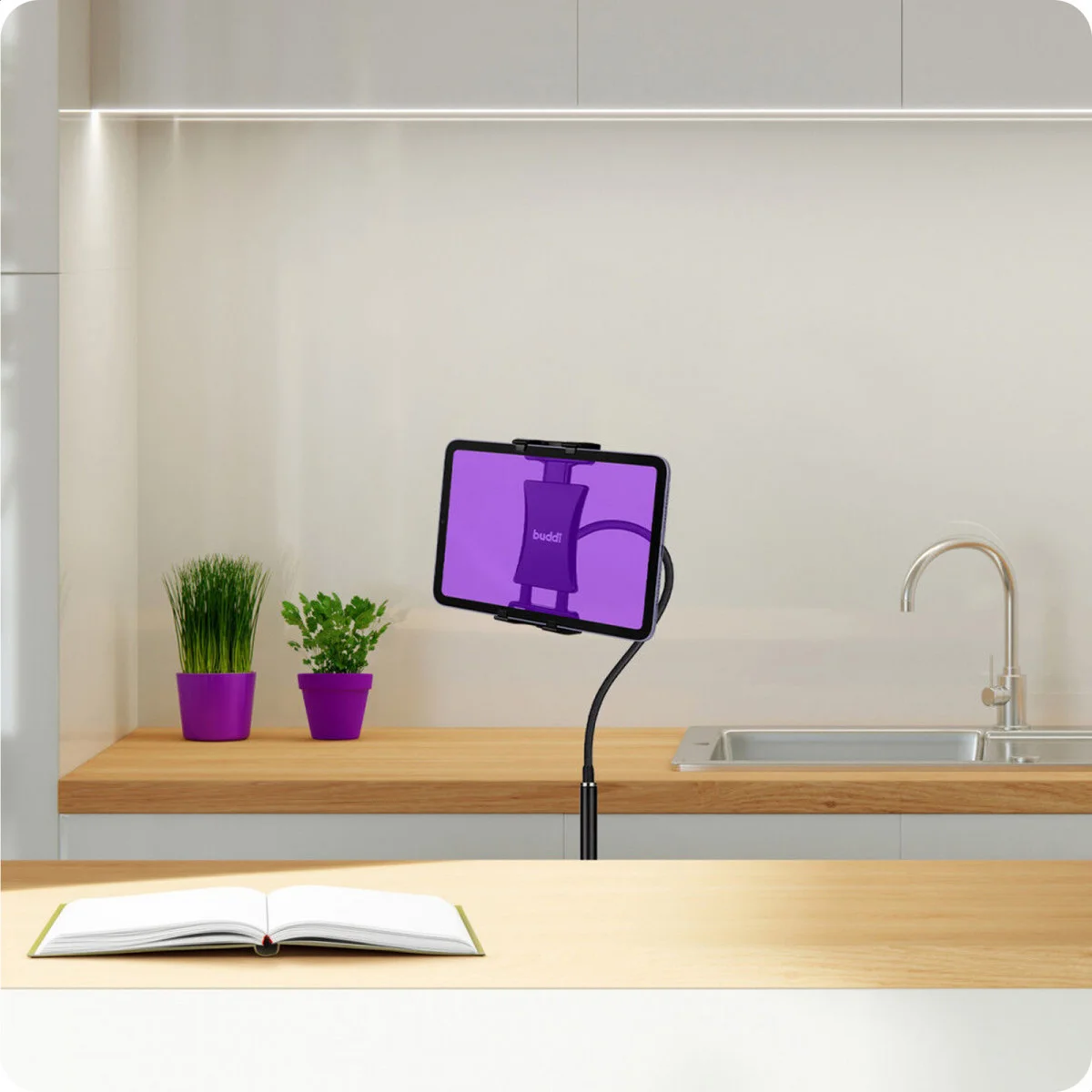 Buddi Tab Houder voor Tablet / iPad Zwanenhals Flexibel Bureau/Tafel afbeelding 9