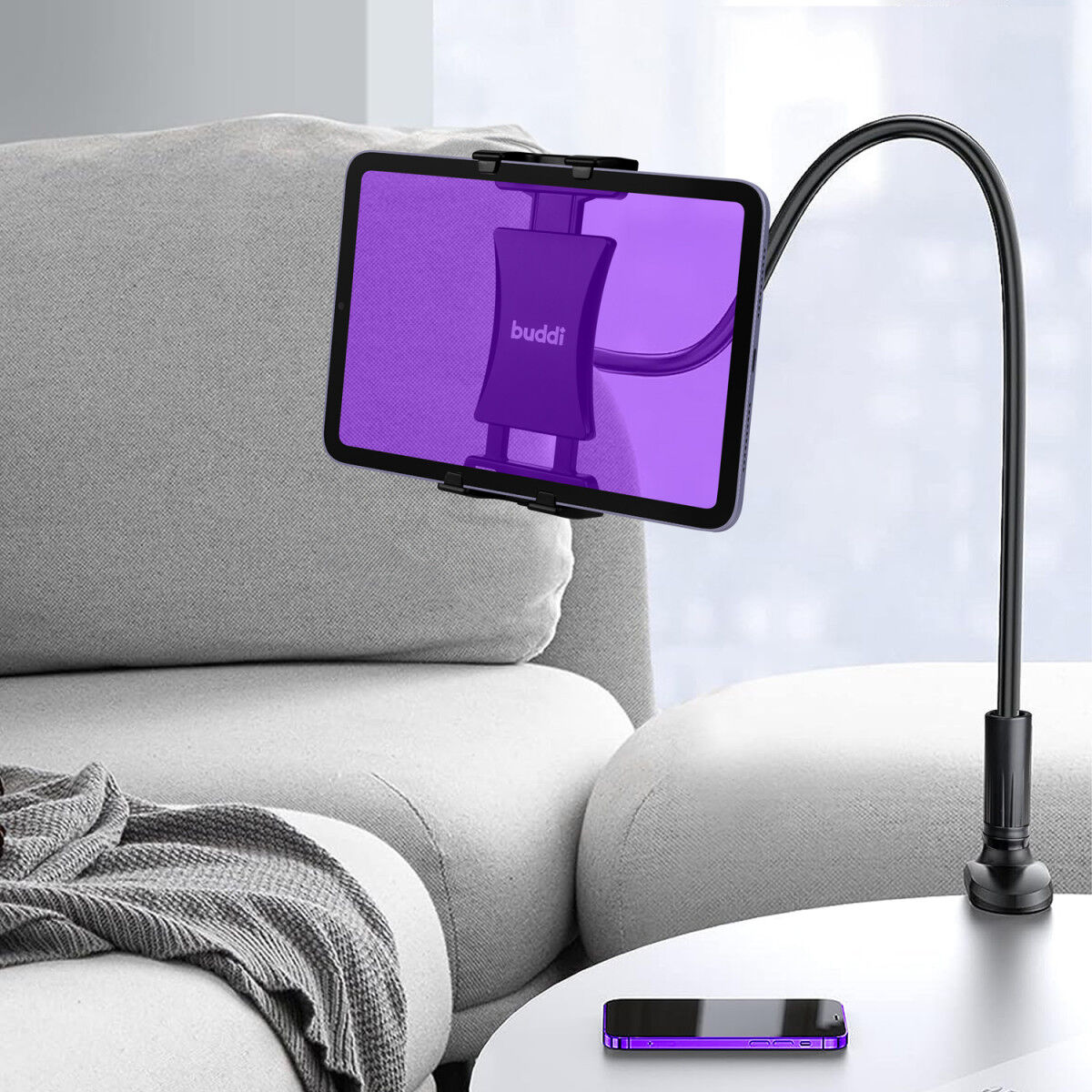 Buddi Tab Houder voor Tablet / iPad Zwanenhals Flexibel Bureau/Tafel afbeelding 8