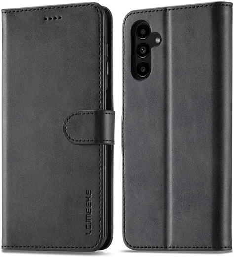 LC.IMEEKE Samsung Galaxy A54 Hoesje Portemonnee Book Case Zwart afbeelding 2