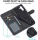 LC.IMEEKE Samsung Galaxy A54 Hoesje Portemonnee Book Case Zwart afbeelding 5