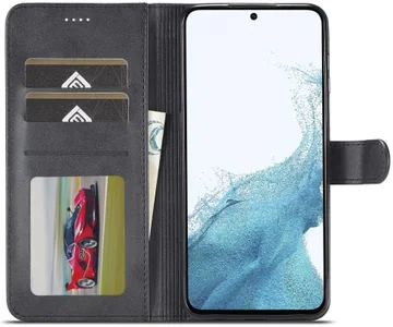 LC.IMEEKE Samsung Galaxy A54 Hoesje Portemonnee Book Case Zwart