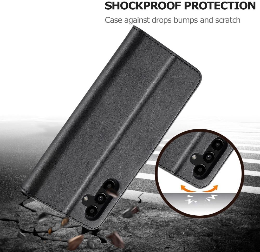 LC.IMEEKE Samsung Galaxy A54 Hoesje Portemonnee Book Case Zwart afbeelding 4