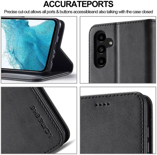 LC.IMEEKE Samsung Galaxy A54 Hoesje Portemonnee Book Case Zwart afbeelding 7