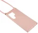 Samsung Galaxy S23 Ultra Hoesje Flexibel TPU met Koord Roze afbeelding 3