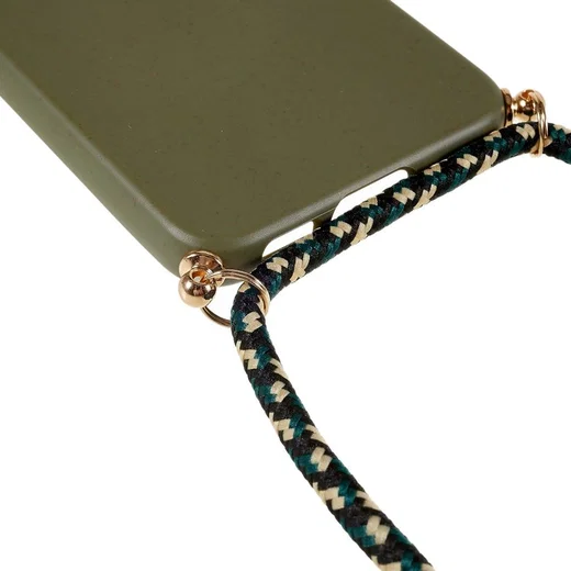 Samsung Galaxy S23 Plus Hoesje Back Cover Flexibel TPU met Koord Groen afbeelding 5