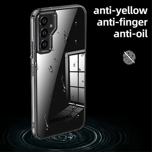 Samsung Galaxy A34 Hoesje Matte Back Cover Zwart afbeelding 4