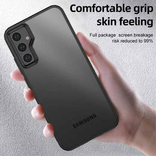 Samsung Galaxy A34 Hoesje Matte Back Cover Zwart afbeelding 5