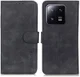 KHAZNEH Xiaomi 13 Pro Hoesje Retro Wallet Book Case Zwart afbeelding 2