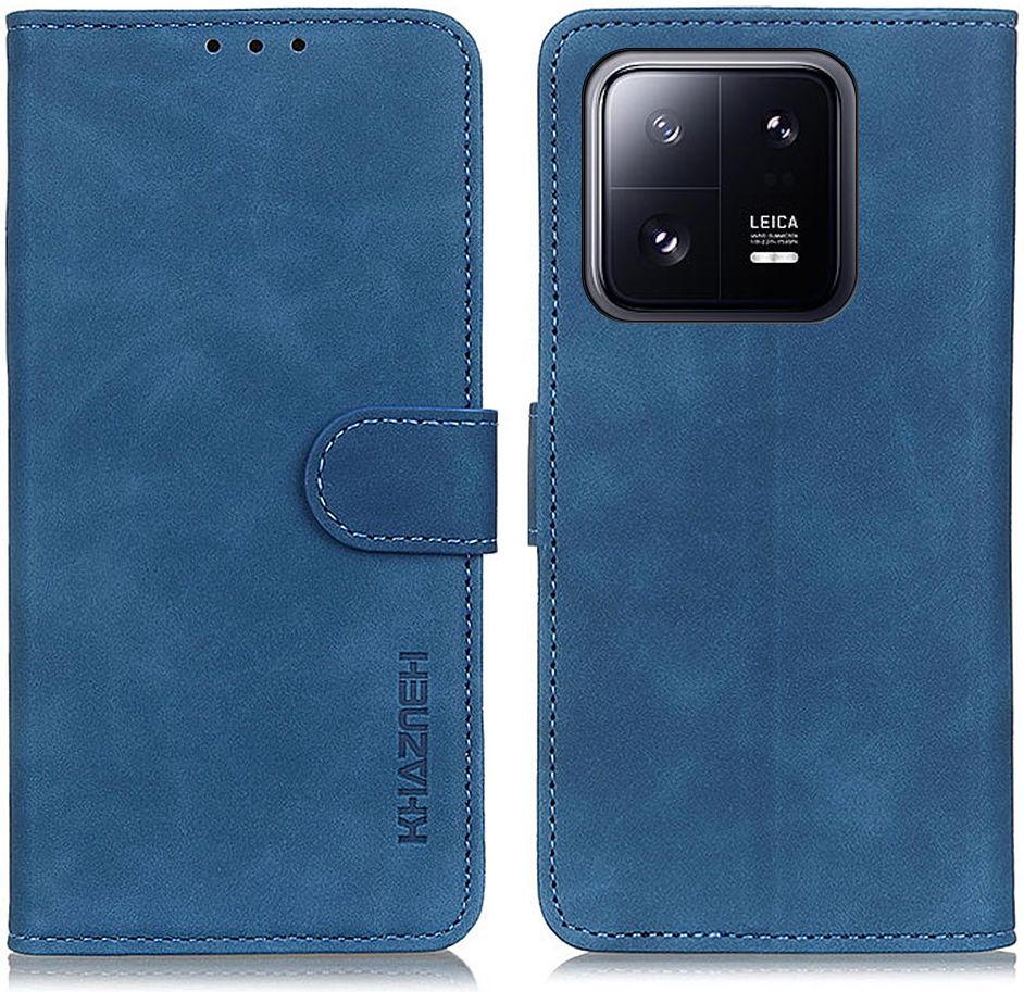 KHAZNEH Xiaomi 13 Pro Hoesje Retro Wallet Book Case Blauw afbeelding 2