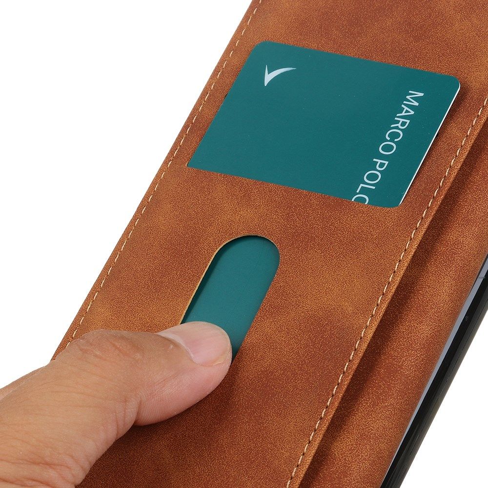 KHAZNEH Xiaomi 13 Pro Hoesje Retro Wallet Book Case Bruin afbeelding 5