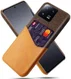 Xiaomi 13 Pro Hoesje met Kaarthouder Back Cover Oranje afbeelding 1