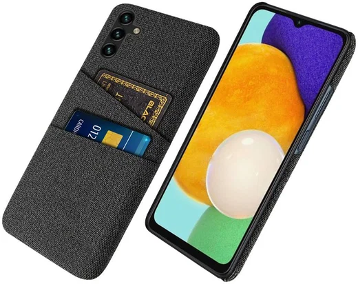 Samsung Galaxy A54 Hoesje met Kaarthouder Back Cover Zwart afbeelding 1