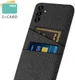 Samsung Galaxy A54 Hoesje met Kaarthouder Back Cover Zwart afbeelding 2