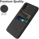 Samsung Galaxy A54 Hoesje met Kaarthouder Back Cover Zwart afbeelding 3