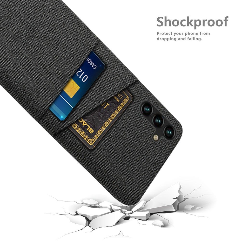Samsung Galaxy A54 Hoesje met Kaarthouder Back Cover Zwart afbeelding 4