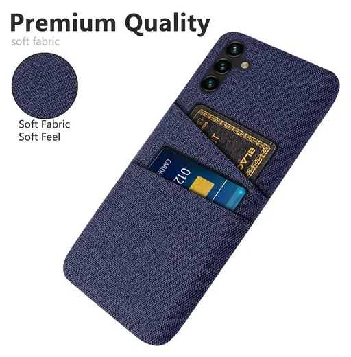 Samsung Galaxy A54 Hoesje met Kaarthouder Back Cover Blauw afbeelding 3