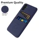 Samsung Galaxy A54 Hoesje met Kaarthouder Back Cover Blauw afbeelding 3
