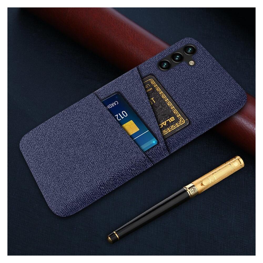 Samsung Galaxy A54 Hoesje met Kaarthouder Back Cover Blauw afbeelding 5