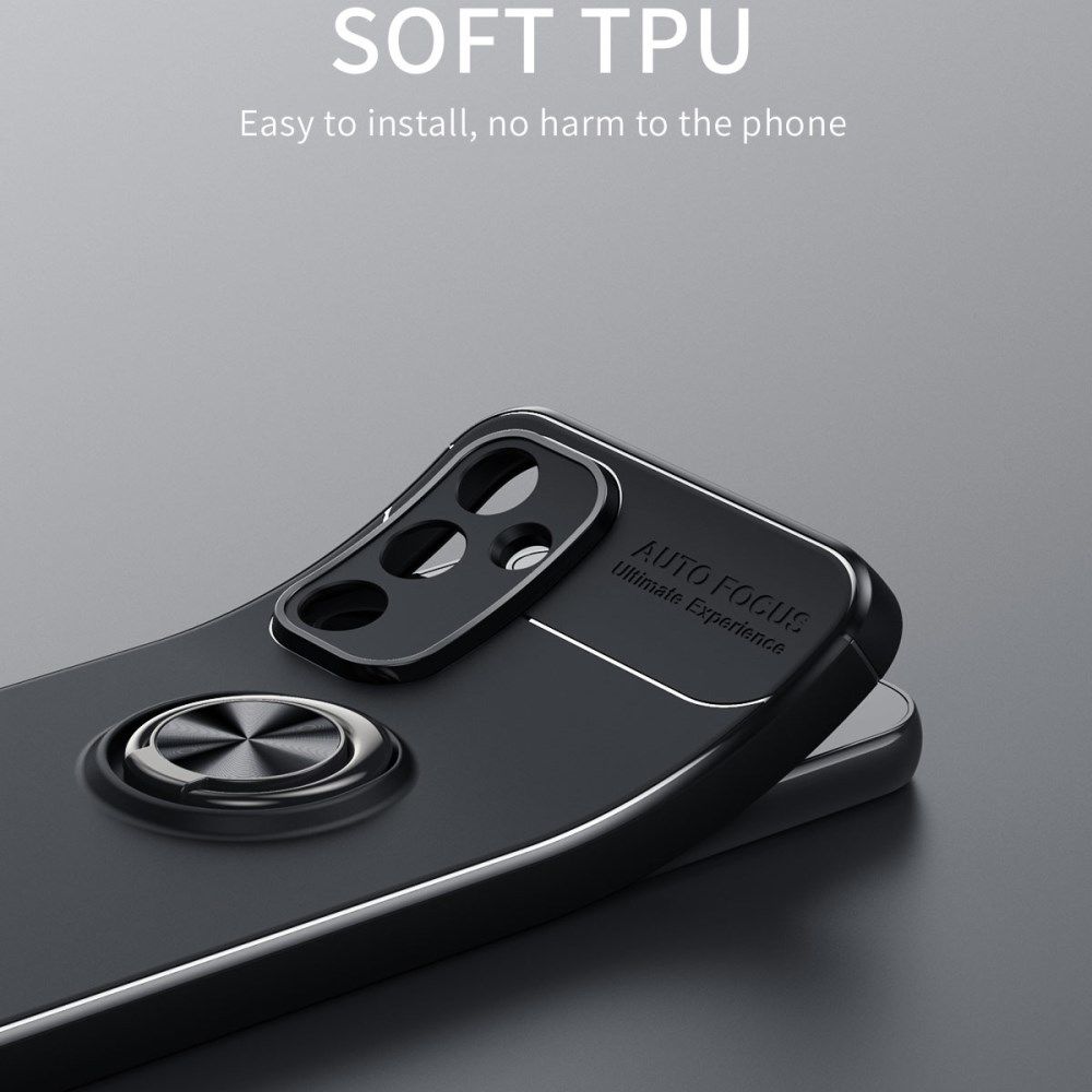Samsung Galaxy A54 Hoesje met Magnetische Kickstand Ring Zwart afbeelding 5