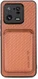 Xiaomi 13 Pro Hoesje Carbon Fiber met Magnetische Kaarthouder Bruin afbeelding 1