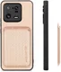 Xiaomi 13 Pro Hoesje Carbon Fiber met Magnetische Kaarthouder Khaki afbeelding 6