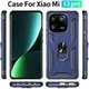 Xiaomi 13 Pro Hoesje Magnetische Kickstand Back Cover Blauw afbeelding 7