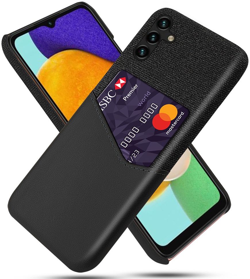 Samsung Galaxy A34 Hoesje met Kaarthouder Back Cover Zwart afbeelding 1