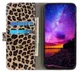 Motorola Moto E13 Hoesje Portemonnee Book Case Luipaard Print afbeelding 2