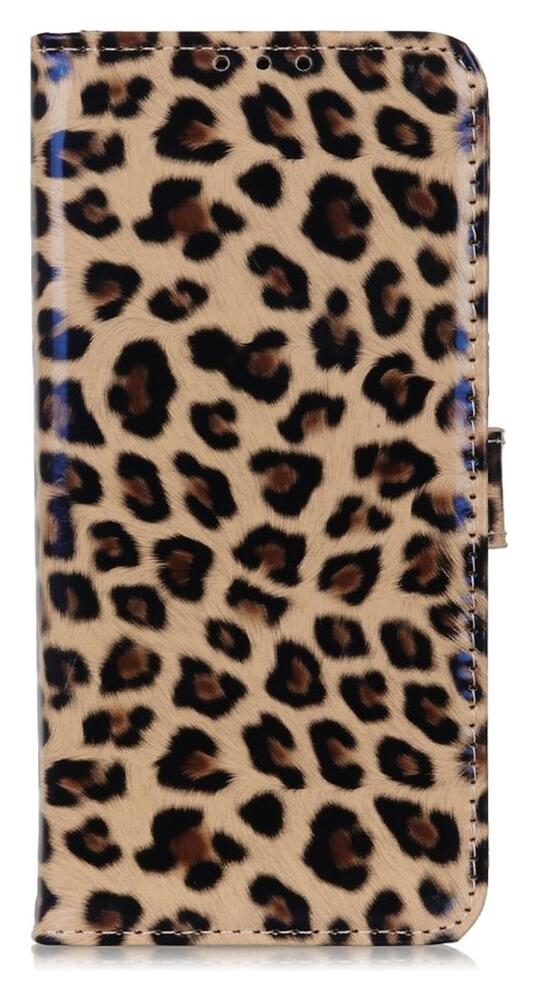 Motorola Moto E13 Hoesje Portemonnee Book Case Luipaard Print afbeelding 5