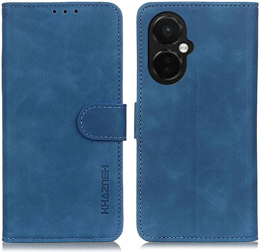 KHAZNEH OnePlus Nord CE 3 Lite Hoesje Retro Wallet Book Case Blauw afbeelding 2