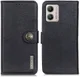 KHAZNEH Motorola Moto G53 Hoesje Portemonnee Book Case Zwart afbeelding 2