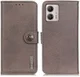 KHAZNEH Motorola Moto G53 Hoesje Portemonnee Book Case Khaki afbeelding 2