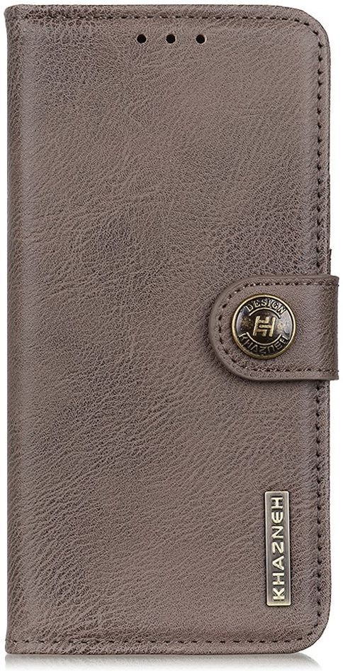 KHAZNEH Motorola Moto G53 Hoesje Portemonnee Book Case Khaki afbeelding 8