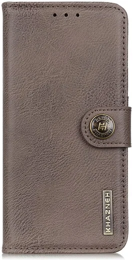 KHAZNEH Motorola Moto G53 Hoesje Portemonnee Book Case Khaki afbeelding 8