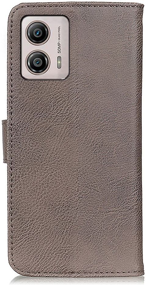 KHAZNEH Motorola Moto G53 Hoesje Portemonnee Book Case Khaki afbeelding 9