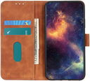 KHAZNEH Motorola Moto E13 Hoesje Retro Wallet Book Case Bruin