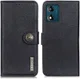 KHAZNEH Motorola Moto E13 Hoesje Portemonnee Book Case Zwart afbeelding 2