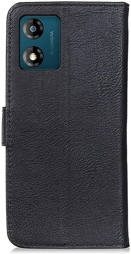 KHAZNEH Motorola Moto E13 Hoesje Portemonnee Book Case Zwart afbeelding 9