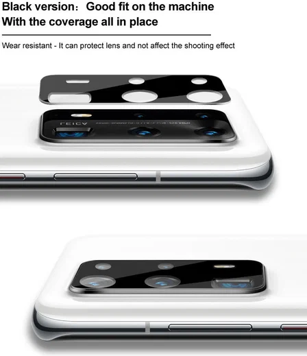 Imak Samsung Galaxy A54 Camera Lens Protector Zwart + Lens Cap Clear afbeelding 6
