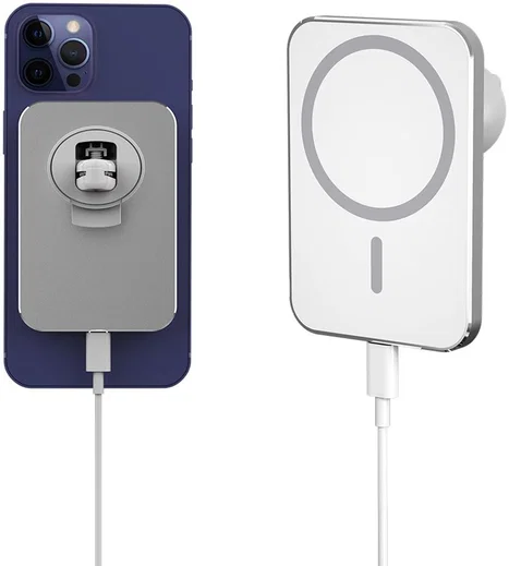 Ventilatierooster MagSafe Telefoonhouder Auto met Opladen 15W Wit afbeelding 1