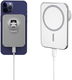Ventilatierooster MagSafe Telefoonhouder Auto met Opladen 15W Wit