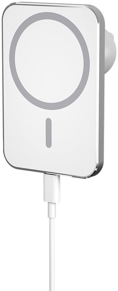 Ventilatierooster MagSafe Telefoonhouder Auto met Opladen 15W Wit afbeelding 2