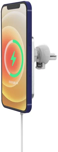 Ventilatierooster MagSafe Telefoonhouder Auto met Opladen 15W Wit afbeelding 10