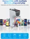Bluetooth 5.0 Muziek Transmitter met Dual USB Autolader + Wit Oordopje afbeelding 9