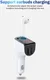 Bluetooth 5.0 Muziek Transmitter met Dual USB Autolader + Wit Oordopje afbeelding 3